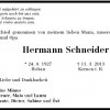 Schneider Hermann 1927-2013 Todesanzeige